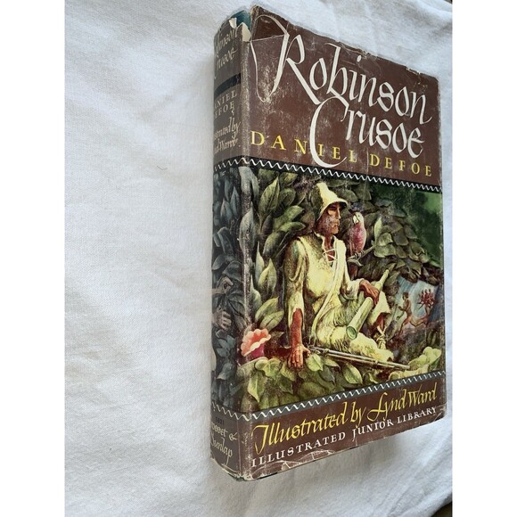 The Life and Strange Surprising Adventures of Robinson Crusoe 1946 Book w/Cover! - Picture 4 of 11